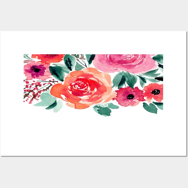 Pink floral Wall Art by CindersRose